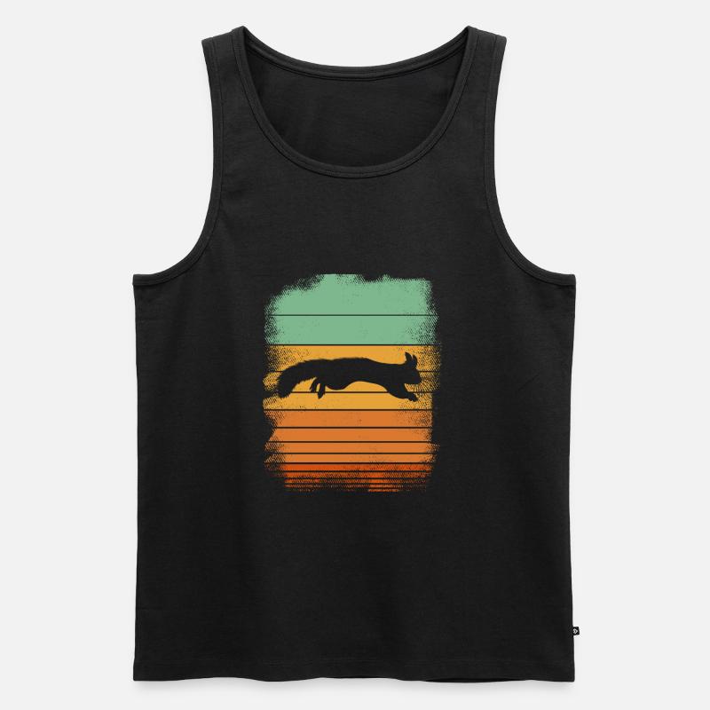 Eichhörnchen - Männer Premium Bio Tank Top - Schwarz