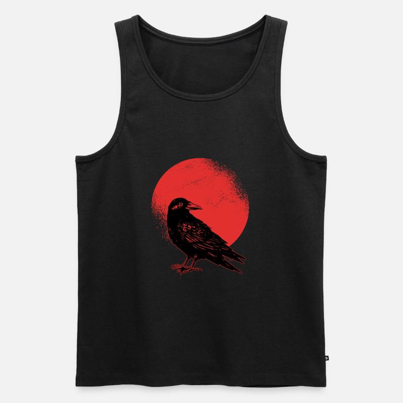 Rabe - Männer Premium Bio Tank Top - Schwarz