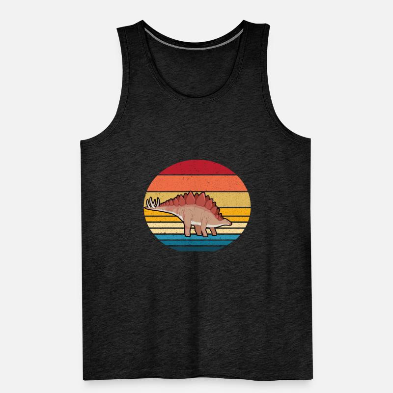 Stegosaurus Men's Premium Organic Tank Top