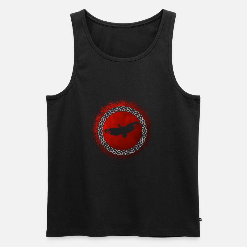 Geier Im Flug - Männer Premium Bio Tank Top - Schwarz