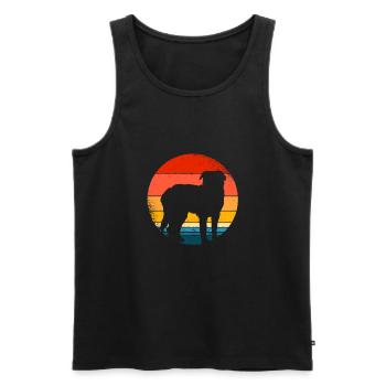 Saint Bernard - Men's Premium Organic Tank Top - black - Front - AI Model Male 178 light (178cm)