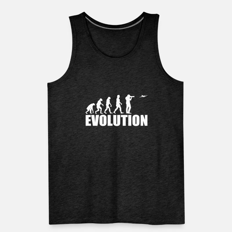 Planespotting Geschenk Evolution Männer Premium Bio Tank Top