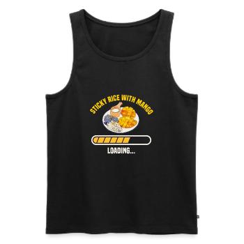Klebreis Mit Mango Geschenk - Männer Premium Bio Tank Top - Schwarz - Vorne - AI Model Male 178 light (178cm)