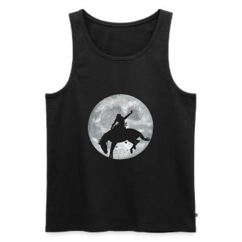 Rodeo Reiter Geschenk - Männer Premium Bio Tank Top - Schwarz - Vorne - AI Model Male 178 light (178cm)
