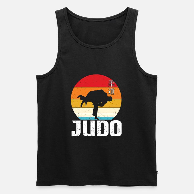Judo Geschenkidee - Männer Premium Bio Tank Top - Schwarz