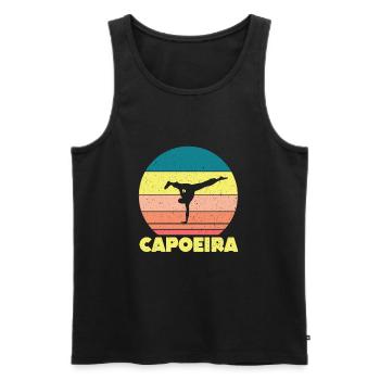 Capoeira - Débardeur bio Premium Homme - noir - Devant - Michal (187cm)