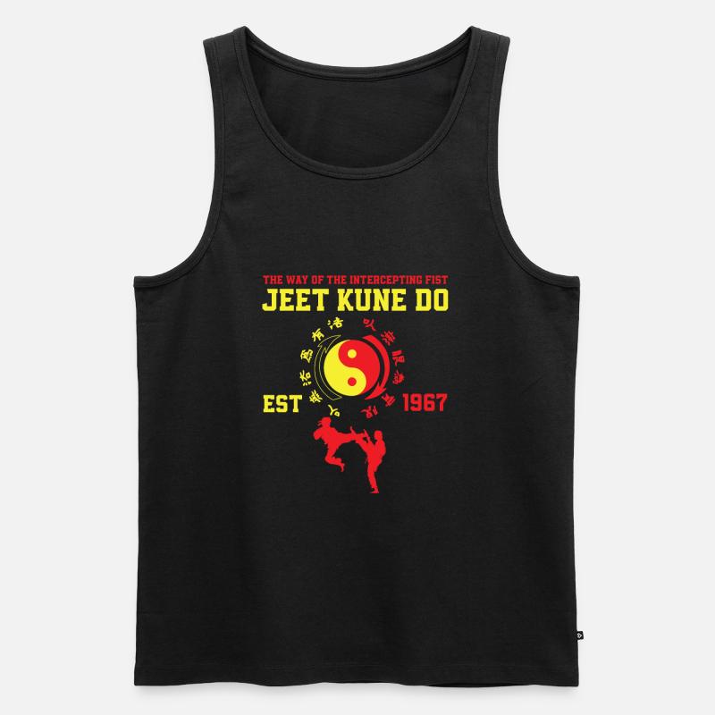 Jeet Kune Do Geschenk - Männer Premium Bio Tank Top - Schwarz