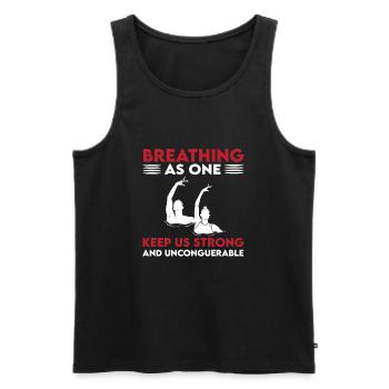 Cadeau de natation synchronisée - Débardeur bio Premium Homme - noir - Devant - Michal (187cm)