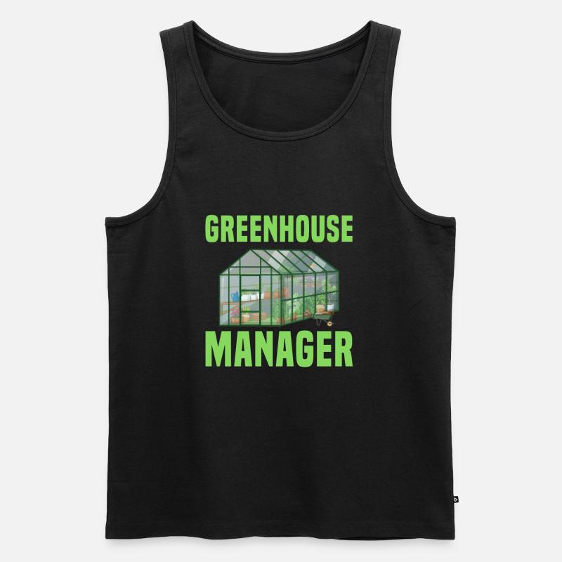 Gewächshaus Manager - Männer Premium Bio Tank Top - Schwarz