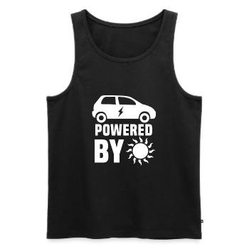 Electric car - Men's Premium Organic Tank Top - black - Front - AI Model Male 178 light (178cm)