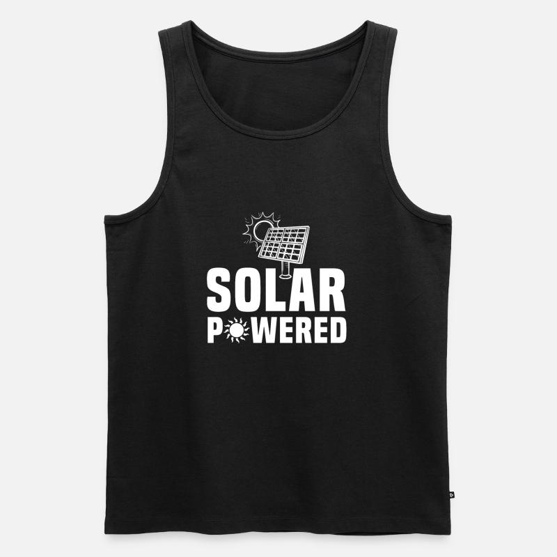 Solar Betrieben - Männer Premium Bio Tank Top - Schwarz