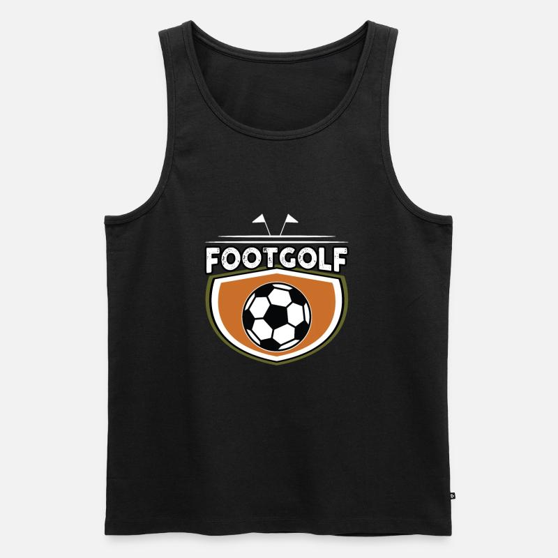 Footgolf - Männer Premium Bio Tank Top - Schwarz