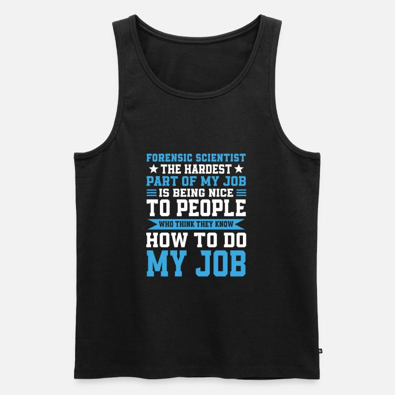 Forensiker - Männer Premium Bio Tank Top - Schwarz