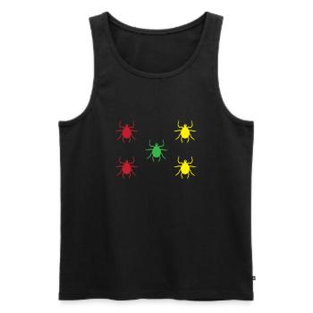 Ticks - Men's Premium Organic Tank Top - black - Front - AI Model Male 178 light (178cm)