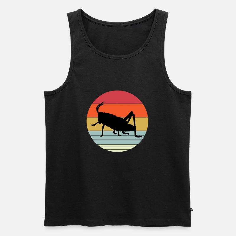 Heuschrecke - Männer Premium Bio Tank Top - Schwarz