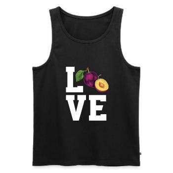 Dear plums - Men's Premium Organic Tank Top - black - Front - AI Model Male 178 light (178cm)