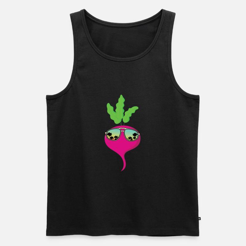 Radieschen Sonnebrille - Männer Premium Bio Tank Top - Schwarz