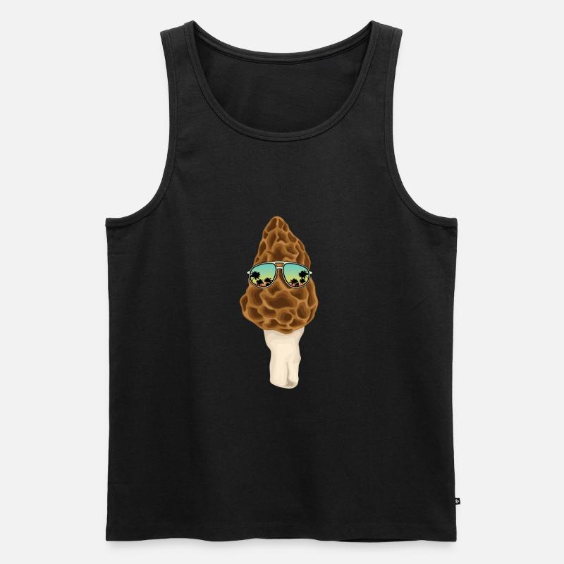 Morchel Sonnenbrille - Männer Premium Bio Tank Top - Schwarz