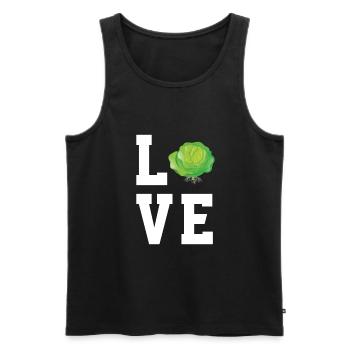 Liebe Kohl - Männer Premium Bio Tank Top - Schwarz - Vorne - AI Model Male 178 light (178cm)
