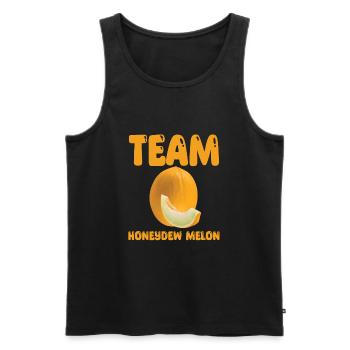 Team Honigmelone - Männer Premium Bio Tank Top - Schwarz - Vorne - AI Model Male 178 light (178cm)