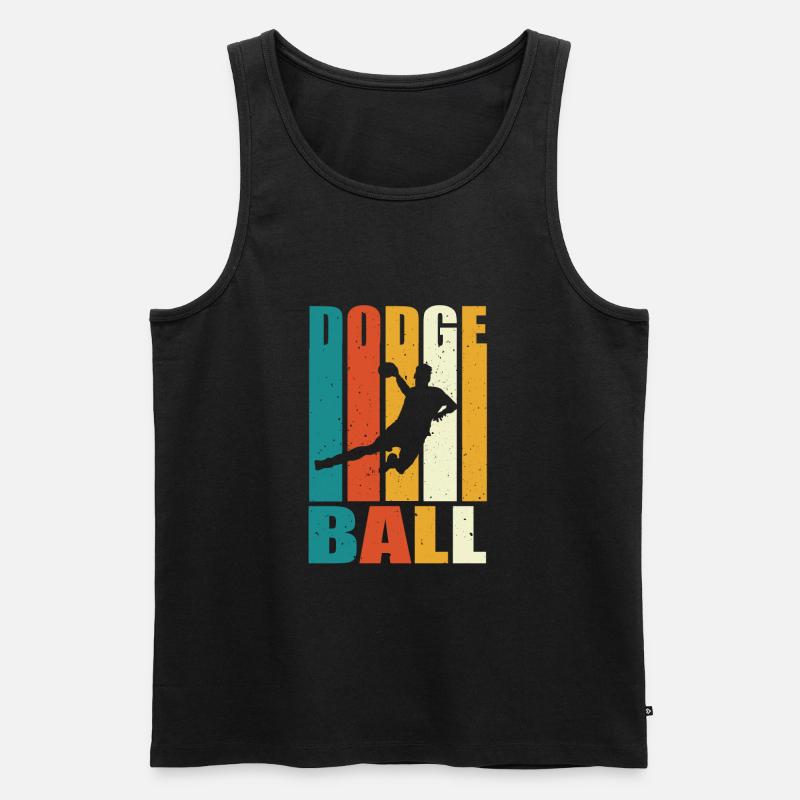 Dodgeball - Männer Premium Bio Tank Top - Schwarz