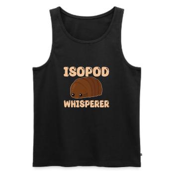 Assel Whisperer - Men's Premium Organic Tank Top - black - Front - AI Model Male 178 light (178cm)