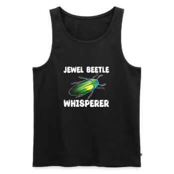 Magnificent Beetle Whisperer - Men's Premium Organic Tank Top - black - Front - AI Model Male 178 light (178cm)