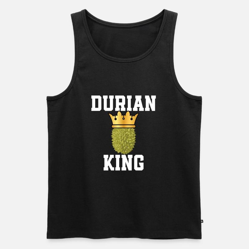 Durian König - Männer Premium Bio Tank Top - Schwarz