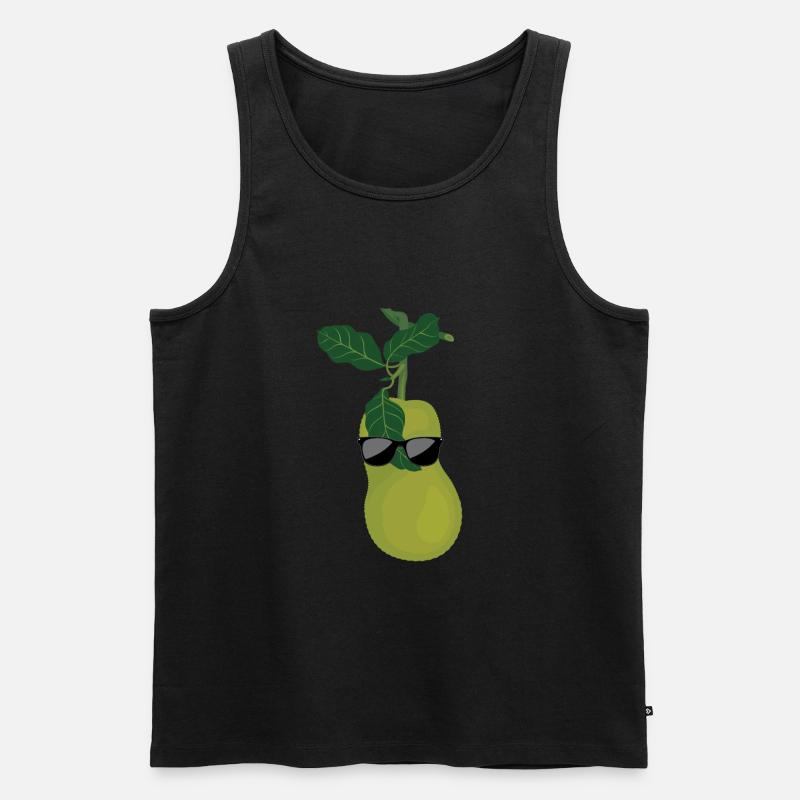 Jackfrucht - Männer Premium Bio Tank Top - Schwarz