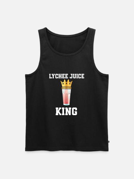 Lychee Juice King - Men's Premium Organic Tank Top - black