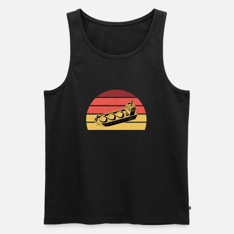 LNG Tankschiff - Männer Premium Bio Tank Top - Schwarz