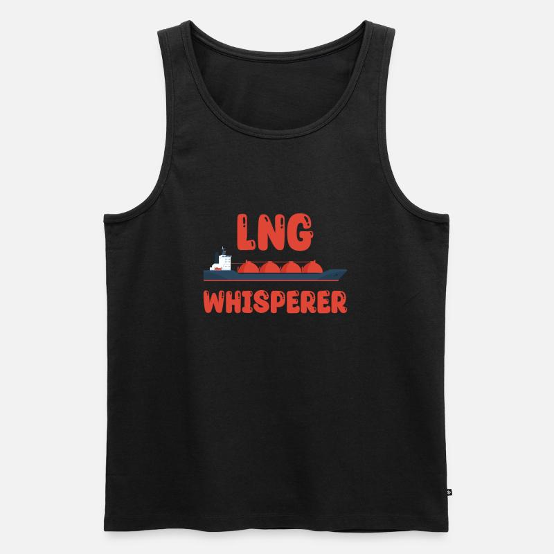 LNG Flüsterer - Männer Premium Bio Tank Top - Schwarz