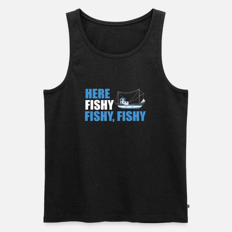 Fischkutter - Männer Premium Bio Tank Top - Schwarz