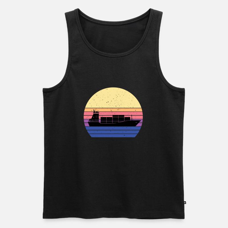 Feederschiff - Männer Premium Bio Tank Top - Schwarz