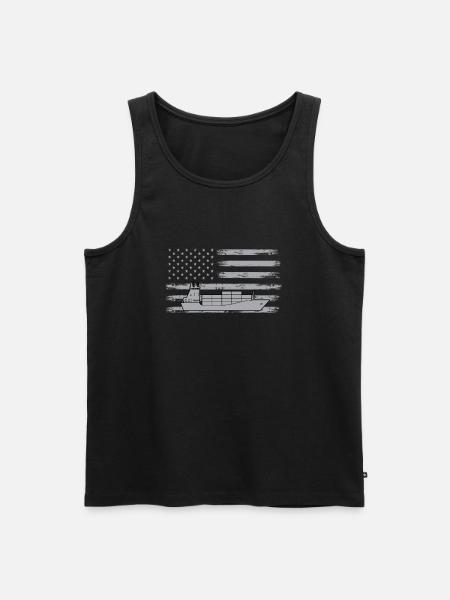 Feeder vessel USA - Men's Premium Organic Tank Top - black