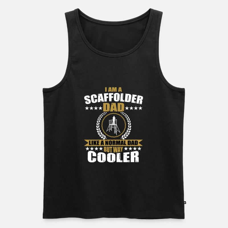 Gerüstbauer Vater - Männer Premium Bio Tank Top - Schwarz