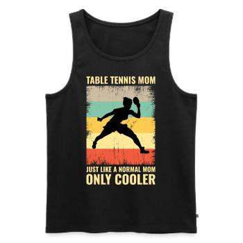 Tischtennis Tischtennis Mama Mütter Tag Vintage - Männer Premium Bio Tank Top - Schwarz - Vorne - Michal (187cm)