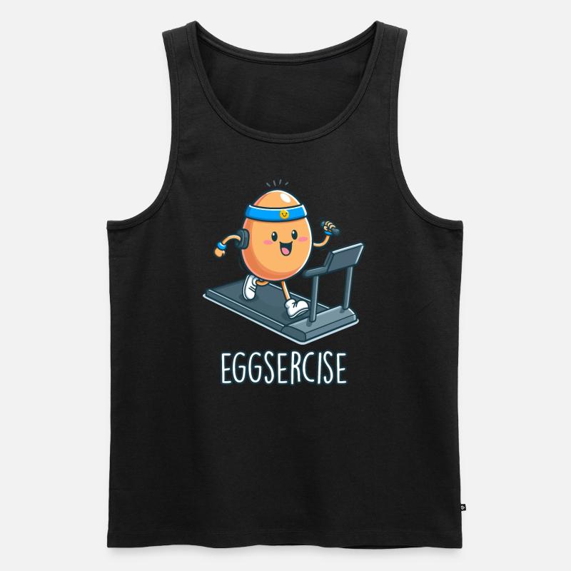 Eggsercise - Débardeur bio Premium Homme - noir