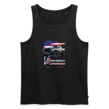 Pick Up Truck - Performance & - Pick Up - Men's Premium Organic Tank Top - black - Front - Michal (187cm)