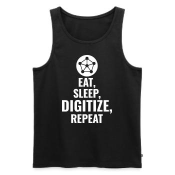 GIS Mapping Data Analysis Spatial Cartography - Men's Premium Organic Tank Top - black - Front - Michal (187cm)