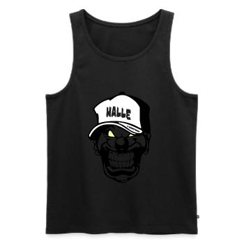 Halle Clown - Männer Premium Bio Tank Top - Schwarz - Vorne - Michal (187cm)