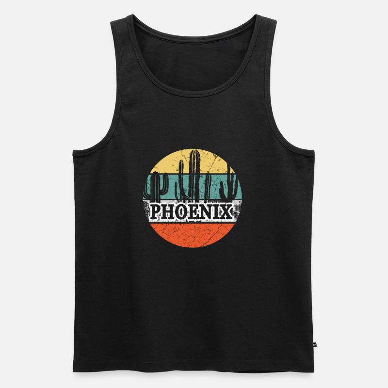 Phoenix Arizona - Männer Premium Bio Tank Top - Schwarz