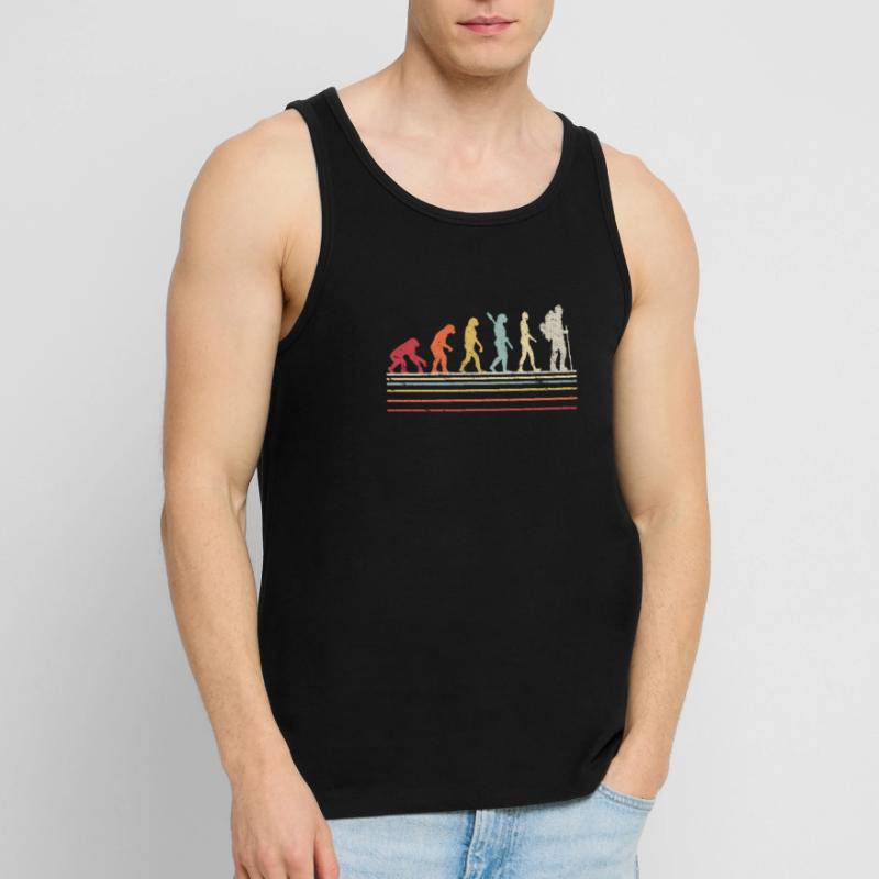 Graphique de randonnée. Conception d'évolution de style rétro pour Débardeur bio Premium Homme