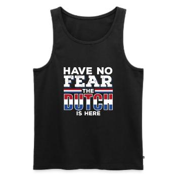 Holländer Niederländer - Männer Premium Bio Tank Top - Schwarz - Vorne - AI Model Male 178 light (178cm)