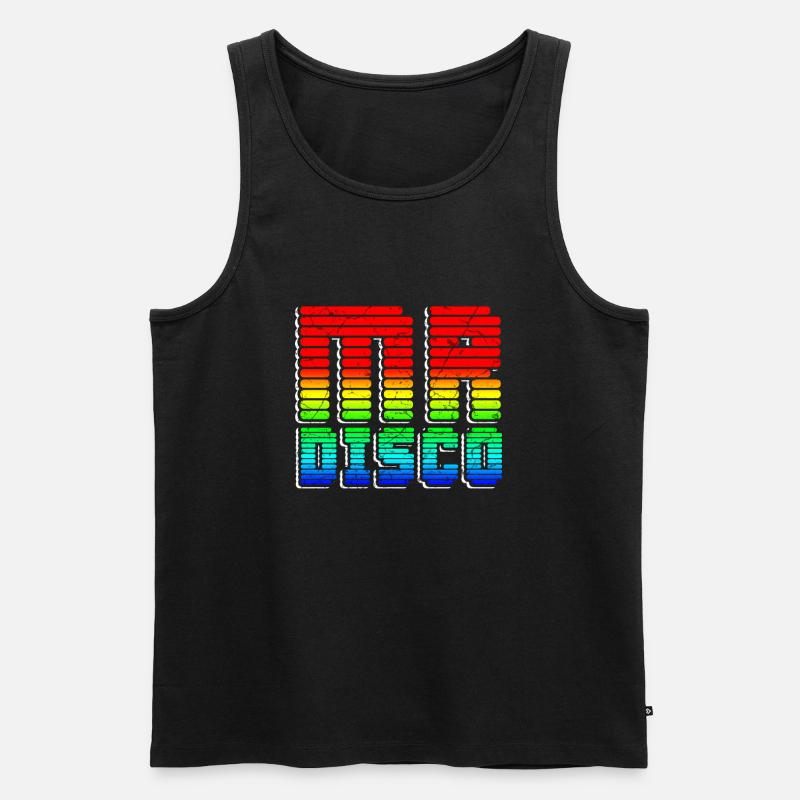 Mr. Disco - Männer Premium Bio Tank Top - Schwarz