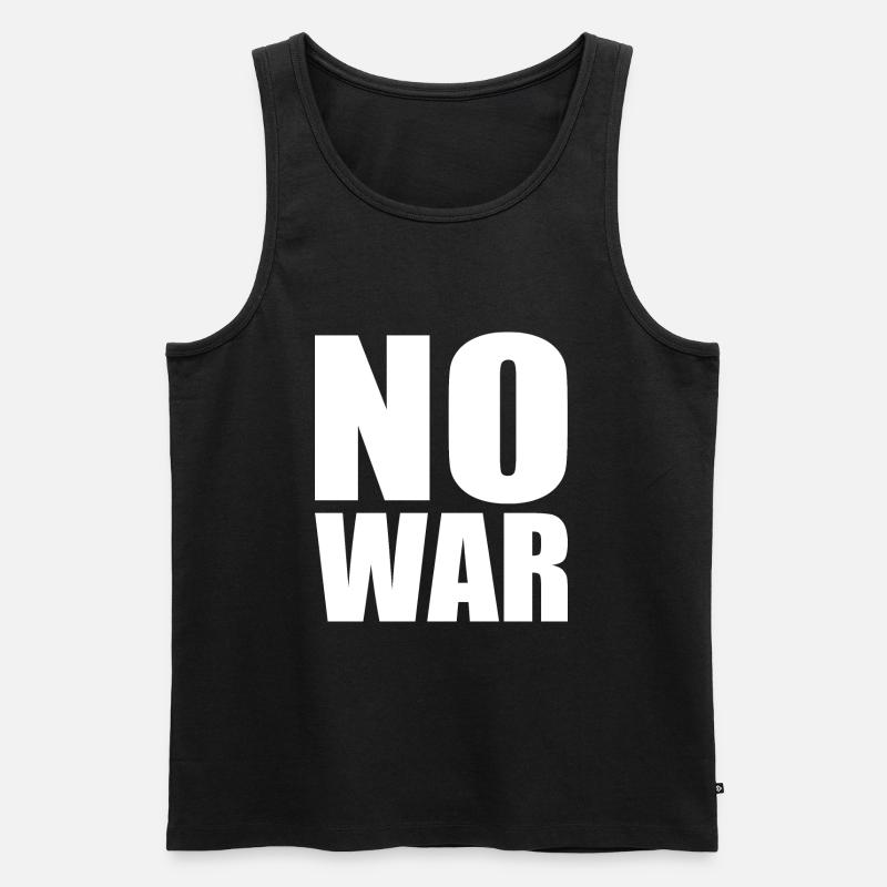 No war - Männer Premium Bio Tank Top - Schwarz