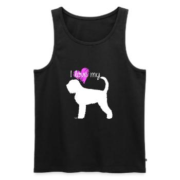 loveblackrussian - Männer Premium Bio Tank Top - Schwarz - Vorne - Michal (187cm)