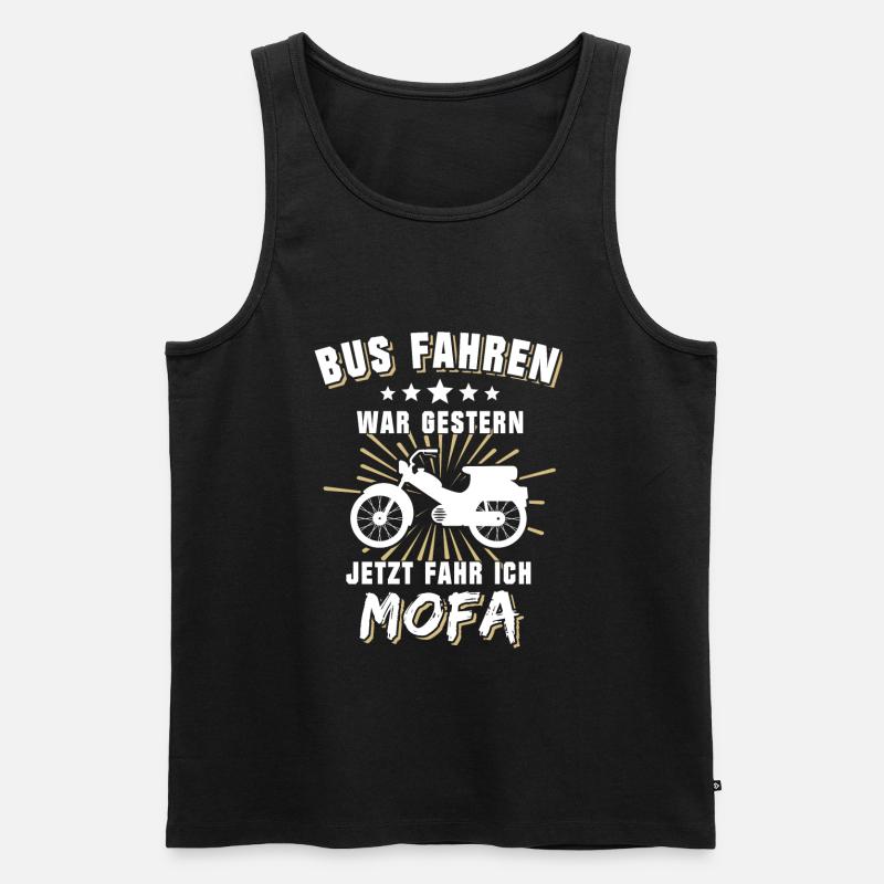 Mofa Führerschein Mofafahrer Mofaführerschein - Männer Premium Bio Tank Top - Schwarz