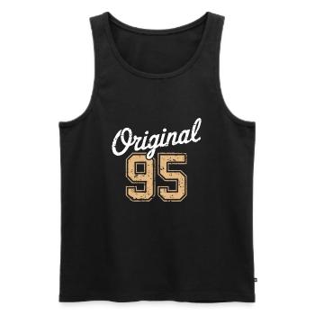 Original 95 - 30 ans d’anniversaire - Débardeur bio Premium Homme - noir - Devant - AI Model Male 178 light (178cm)