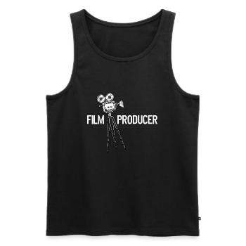 Cinéaste réalisateur cadeau producteur producteur - Débardeur bio Premium Homme - noir - Devant - Michal (187cm)